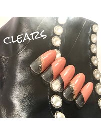 斜めフレンチネイル