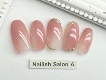 ネイリッシュサロン エー(Nailish Salon A)/シンプルニュアンスネイル