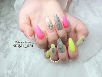シュガーネイル(sugar nail)/ネオンカラーネイル