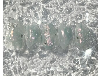 ミュウネイル(miu_nail)/ニュアンス×リボン