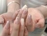 SNSで話題のネイルに◎シンプル持ち込みデザインストーンつけ放題4本7980円
