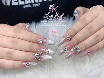 リナ 長堀橋店(Lina)の写真/ワンカラー・マグネット・ガラスフレンチでシンプル可愛いデザイン＊見るたびテンションが上がる指先へ♪