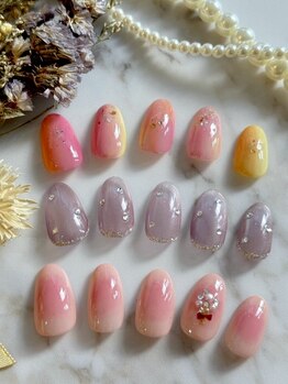 イーエムエー(e.m.a)の写真/定額制コースで安心♪1つ1つの説明が丁寧なのでネイルが初めての方にもおすすめ◎持ち込みデザインも対応OK