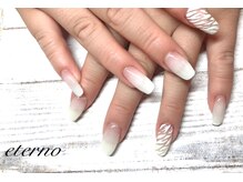 エテル(eterno)/ホワイトゼブラネイル