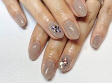 ゴッダスネイル(GODDESS NAIL)/ワンカラー＋アート1本7480円