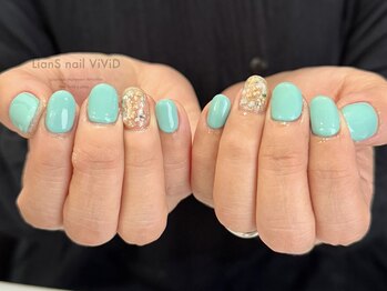 リアンスネイルヴィヴィッド 倉敷店(LianS nail ViViD)/2本アート