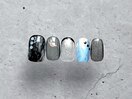 フレンチ/ブラックネイル 