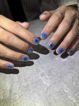 ラヴェル アール(La Bell R)/クールなチークネイル