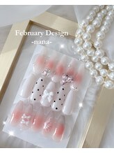 ルミール ネイル(Lumil nail)/2月定額デザイン　シンプル