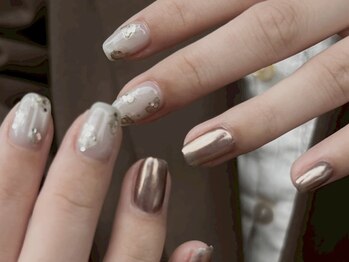 ブランシェール 広尾店(blancher)の写真/期間限定！春デザイン＆ハンドパック付き◎blancherらしい、くすみカラーで定額ネイルを楽しもう♪