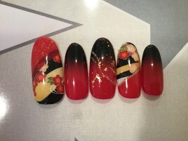 年越しキャンペーンアート 和柄