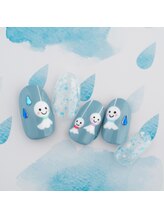 ラ カゼッタ(La casetta)/大人可愛いしずく雨ネイル