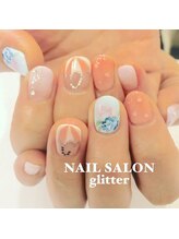 ネイルサロン グリッター(NAIL SALON glitter)/梅雨ネイル