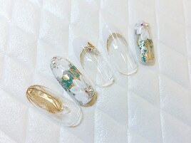 フラワー×フレンチゴールド