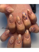 エムズネイル サベージ(M's nails Savage)/チーク×キラキラハート