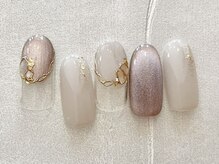 エムドットネイル 池袋(m.nail)/マグネット×ミラーアート