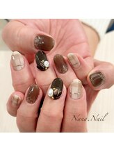 ナナネイル(Nana.Nail)/チェック柄ネイル