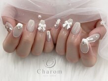 チャロム(Charom)/ホワイトリボンネイル