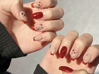 さくらんぼネイル