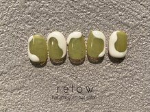 リロウ(relow)/ワンカラー×ぷっくりアート