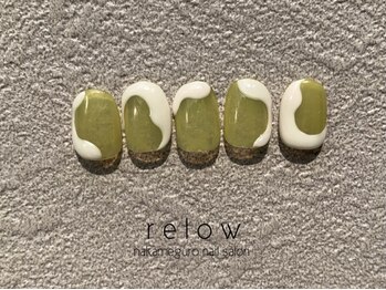 リロウ(relow)/ワンカラー×ぷっくりアート