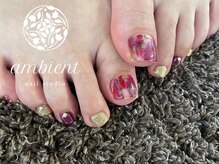 ネイルスタジオ アンビエント 表町店(Nail Studio ambient)/塗りかけネイル☆フットネイル