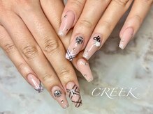 クリーク(CREEK)/チェックフレンチ韓国かわいい