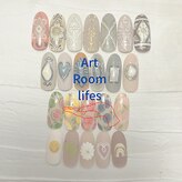 ネイルケア&自爪育成　Art Room lifes【パラジェル/フィルイン/繊細アート/巻き爪】