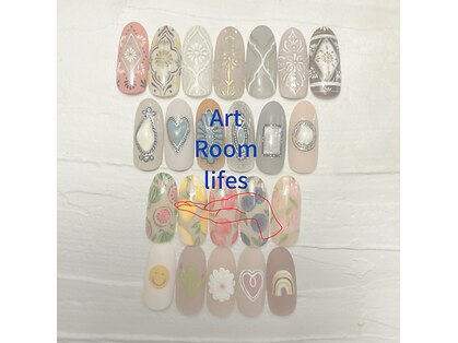 ネイルケア&自爪育成　Art Room lifes【パラジェル/フィルイン/繊細アート/巻き爪】の写真