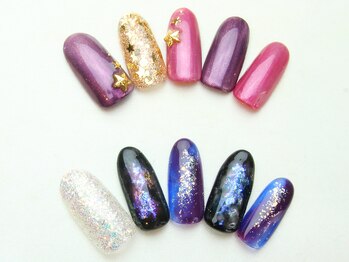 ユースタイル 新宿店(U-style)/キラキラ星ネイル