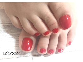 キレイ色ワンカラーフットネイル