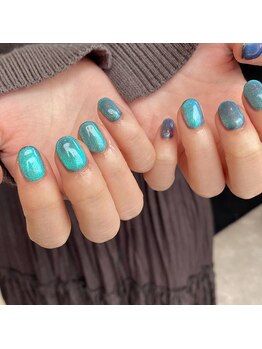 ハラジュクネイルズ(harajukunails)/マグネットワンカラーコース