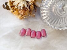 エイミー 金町(amy)/ラメ、ホログラム囲みネイル