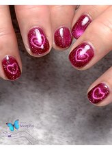 モルフォ 千駄ヶ谷(Morpho)/ダブルハートマグネットネイル