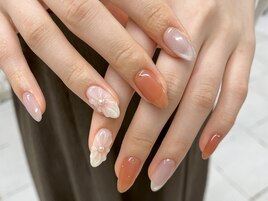 ぷっくりフラワーネイル