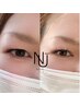 《韓国NUNUブラックティントまつげパーマ+美眉毛WAX》メイク込・毛量調整¥500