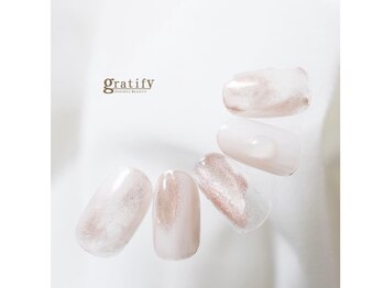 グラティフィー 梅田店(gratify)/【綺麗め ニュアンスネイル】