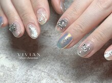 ヴィヴィアン ネイル(Vivian nail)/クリスマス　リース　オーロラ