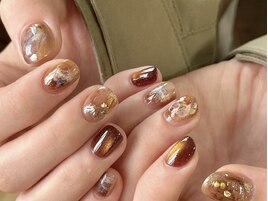 秋のニュアンスネイル