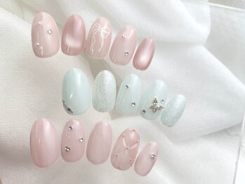 春ネイル ¥8600~