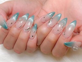 マグネットグラデーションネイル