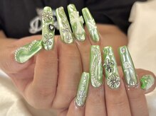 マラマネイル(Malama Nail)/ミラー/ネオン/グリーン/パーツ