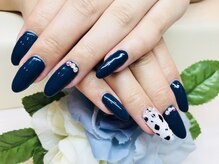 ブリエカドー(Briller Cadeau)/ネイビー×アニマル柄