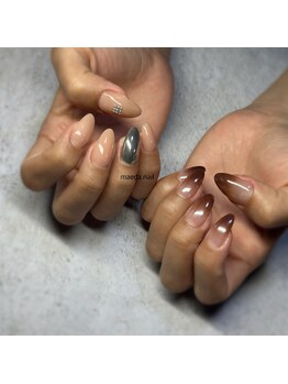 Mネイル 伏見店/【MAEDA】非対称ネイル