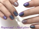 マグネット×フラッシュネイル