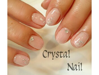 クリスタルネイル イオンモール広島府中店(CRYSTAL NAIL)/ラメ＆銀箔ネイル