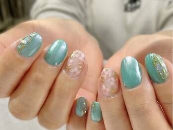 ネイルズミューコ(nail's MyuCo)/アリエルカラーで大人パステル