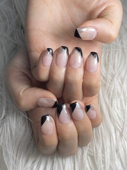 インプレス 鶴見店(Impress)/変形フレンチネイル