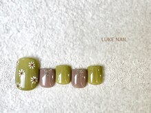 ルークネイル 恵比寿店(LUKE NAIL)/マーガレットフット お花 春夏 
