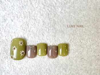 ルークネイル 恵比寿店(LUKE NAIL)/マーガレットフット お花 春夏 